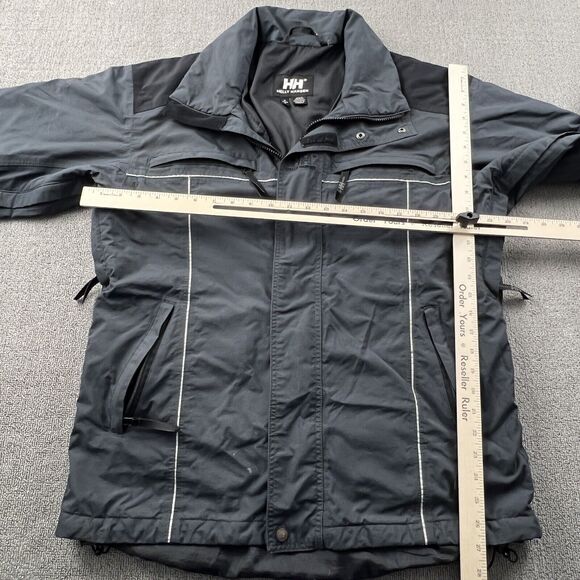 Helly Hansen Jacket Adult Medium Gray Full Zip Long Sleeve Outdoor Casual Men's - Picture 11 of 15